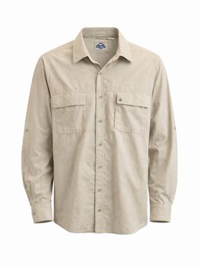 Shaver Lake Beige Long Sleeve Button-Up Shirt Men's Size XXL